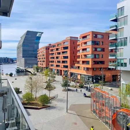 Eksklusiv Med Fin Takterrasse I Bjorvika شقة أوسلو