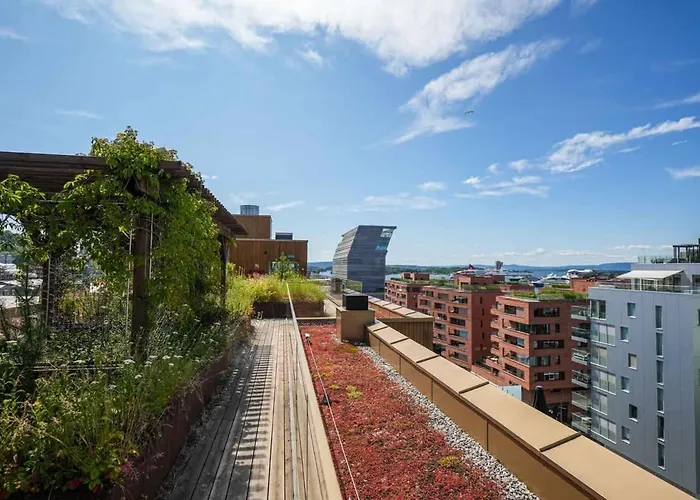 Eksklusiv Med Fin Takterrasse I Bjorvika 아파트 *